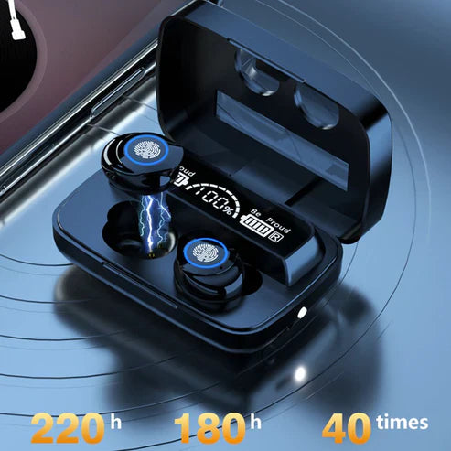 Digital Display TWS Wireless Bluetooth Headset ā Mirror Touch, Deep Bass, LED Battery Indicator | UAE