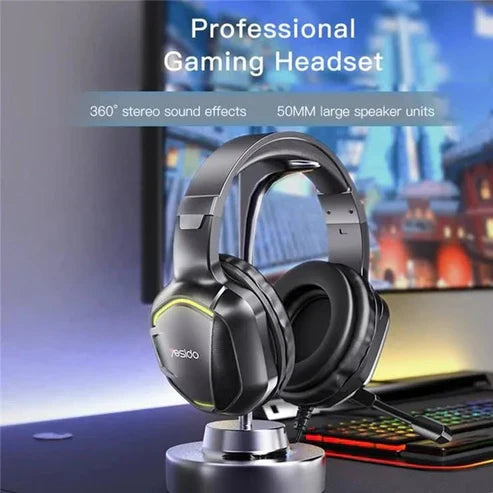 EK01 Super Gaming Headset – Surround Sound, Noise-Canceling Mic, RGB Lights | UAE & KSA