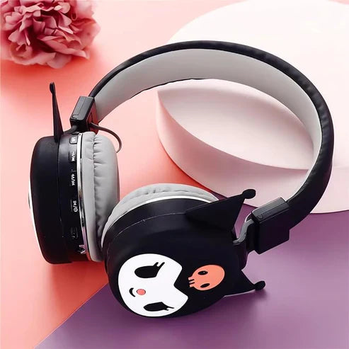 Foldable Cartoon Headphones for Kids – Volume Limit, Adjustable Headband, Comfortable Fit | UAE & KSA