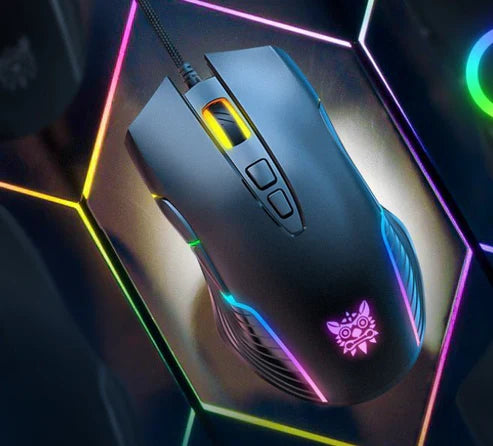 RGB Gaming Mouse – 7-Speed DPI Adjustable, Ergonomic Design, Customizable LED Lights | For Gamers in UAE